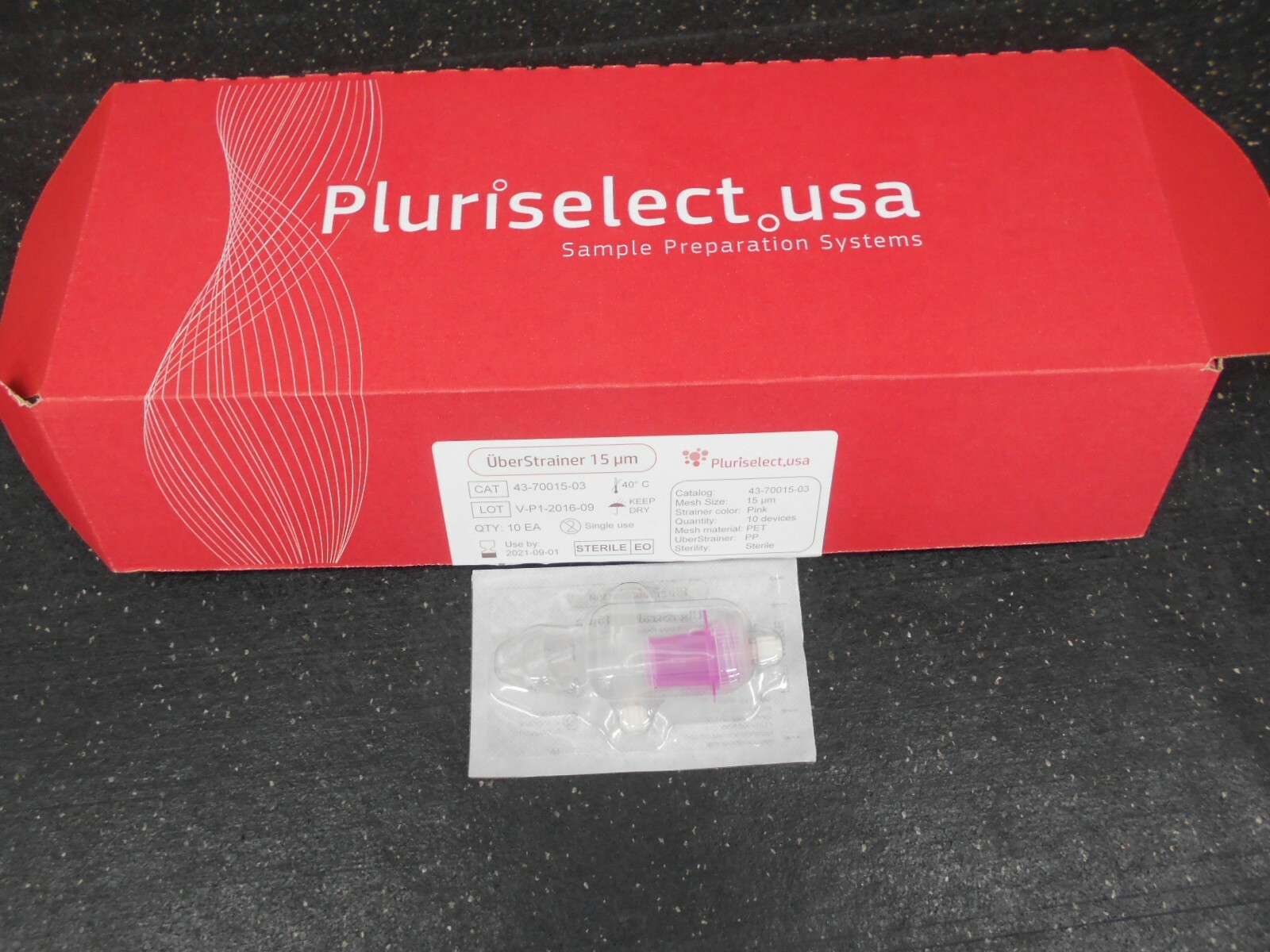 PLURISELECT 15µm UBERSTRAINER 43 70015 03 STERILE BOX OF 6 #2