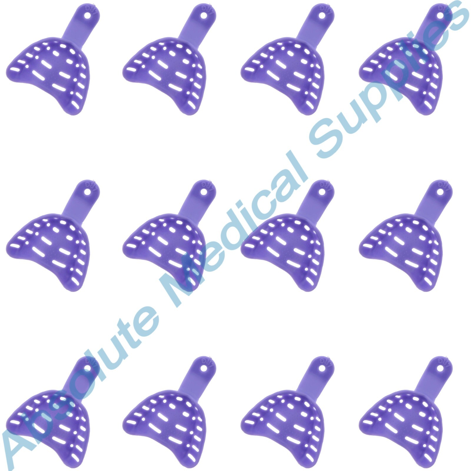 *12-Pieces* Keystone Bosworth Edentulous #5 Disposable Impression Trays 0921702