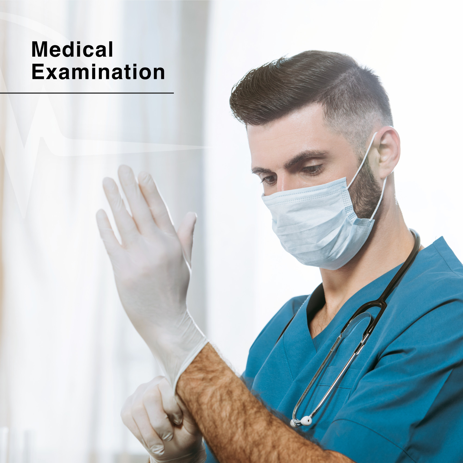 FifthPulse Medical Exam Latex Gloves Powder Free Disposable 100 Ct L Natural