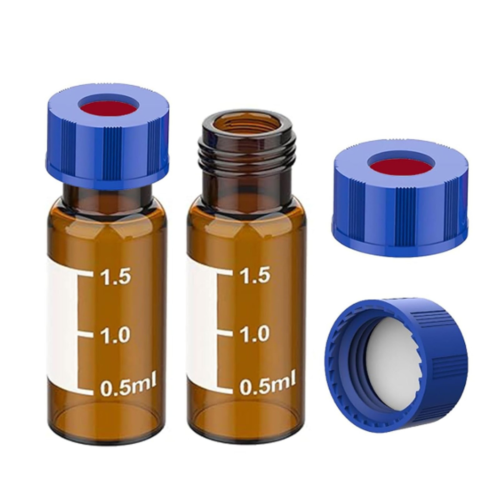 1000/2000/3000/4000PCS 2mL Autosampler Vials HPLC Vials, 9-425 Clear/Amber Vials