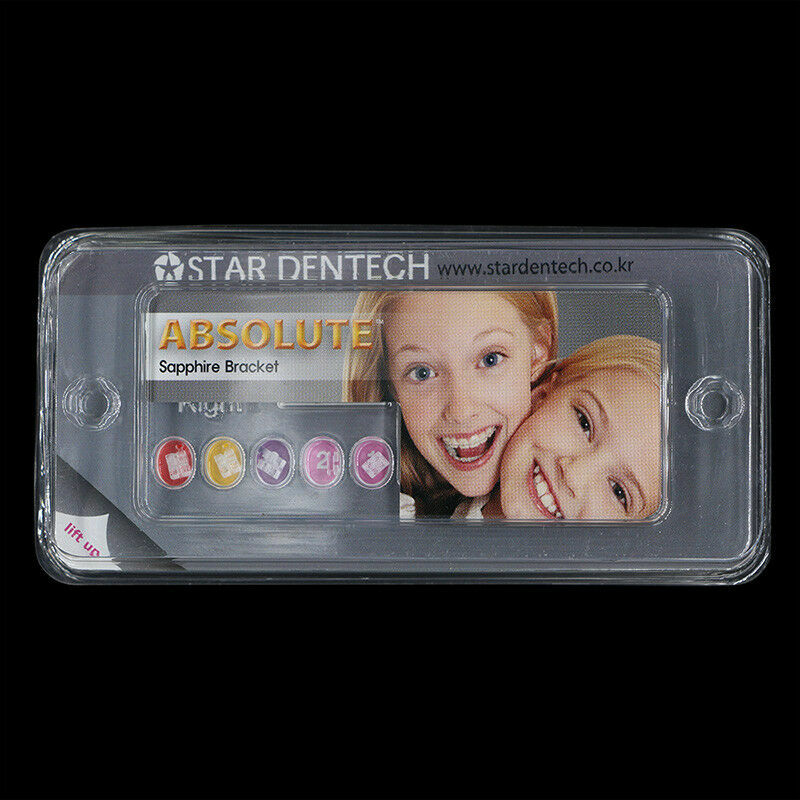 Dental Orthodontic Absolute Sapphire Ceramic Bracket Roth .022 on 345 Hooks