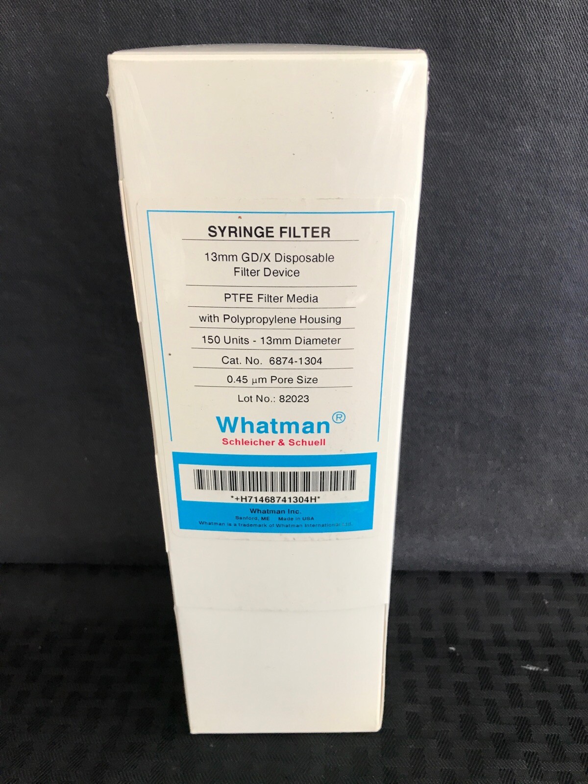(150) WHATMAN 0.45um GD/X Syringe Filters PTFE Filter Media 13mm D 6874-1304