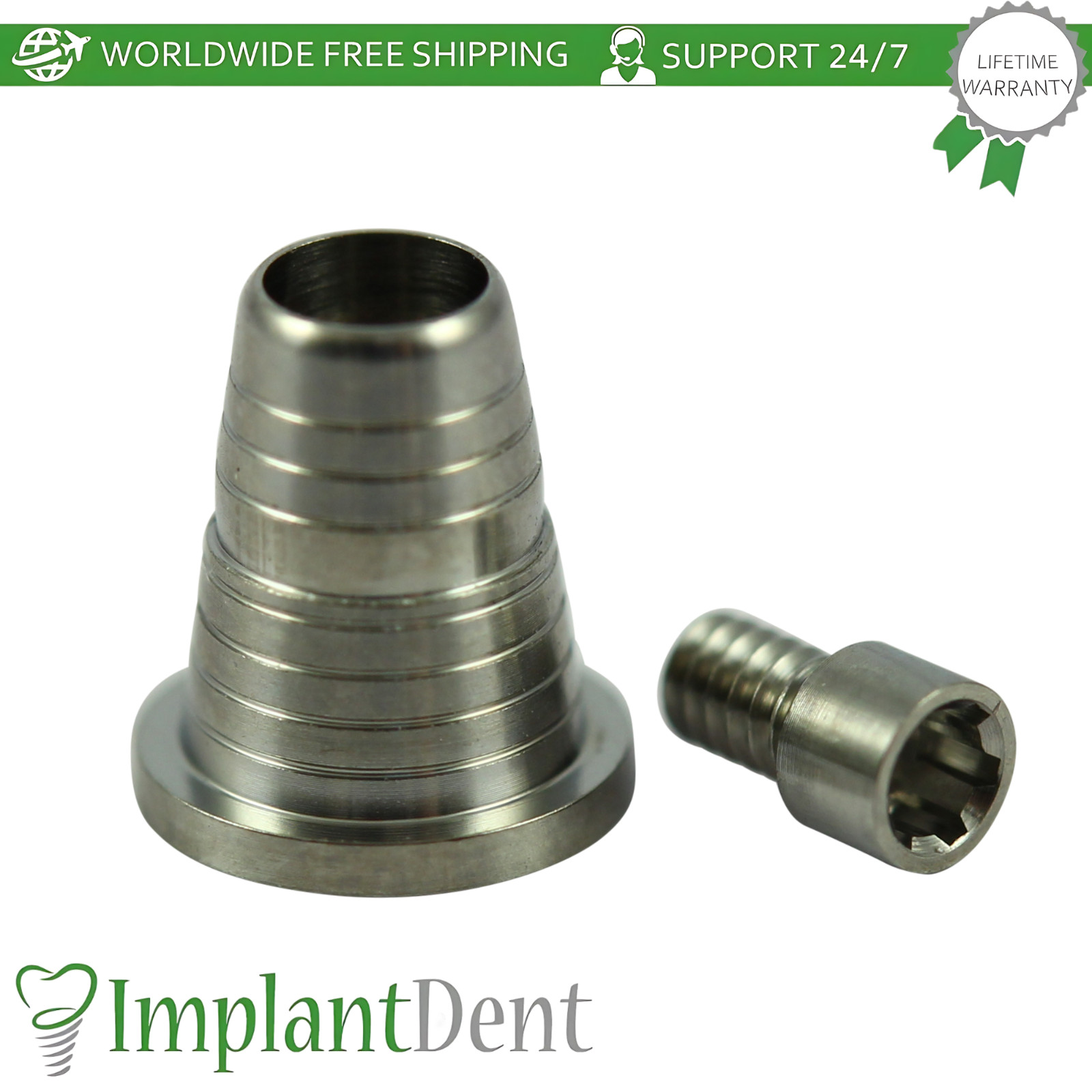 Titanium Conical Sleeve Ø4.9mm For Multi Unit P64 AB Dental Compatible