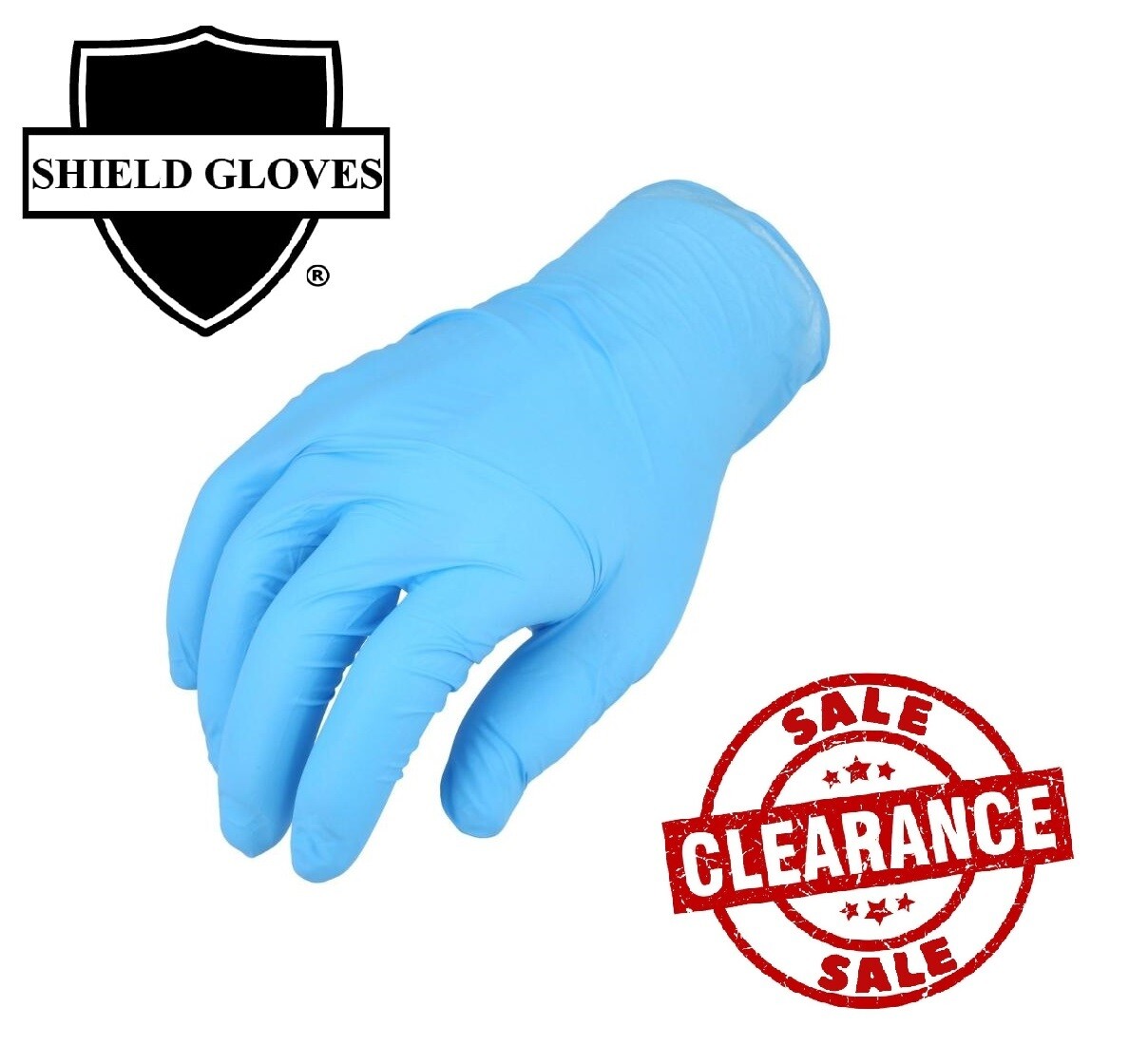 2000 Pcs, Blue Nitrile Powder-Free Disposable Gloves Large 5 MIL Finger-Textured