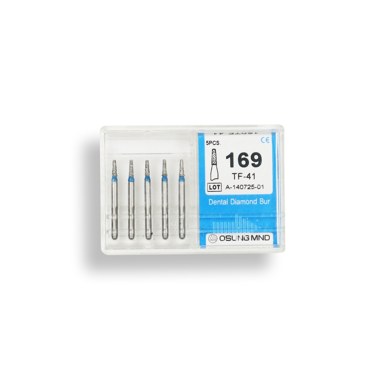 Conical, Truncated 1.1 mm Dia. Medium Grit Diamond Dental Bur 25 Pcs. 168.11M1