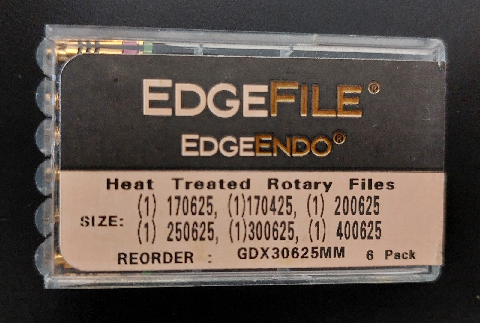 EdgeEndo, EdgeFiles, EdgeTaper Encore, Platinum,  21, 25, 29 mm, Taper 04, 06
