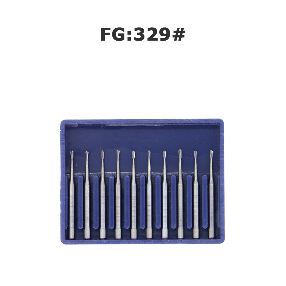 Dental Carbide Burs FG 329 Pear for High Speed Handpiece Friction Grip