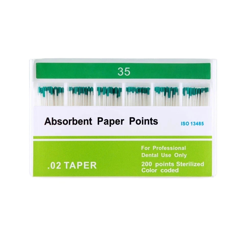 7 Size Dental Endodontic Endo Taper 0.02/0.04/0.06 Absorbent Paper Points #15-40