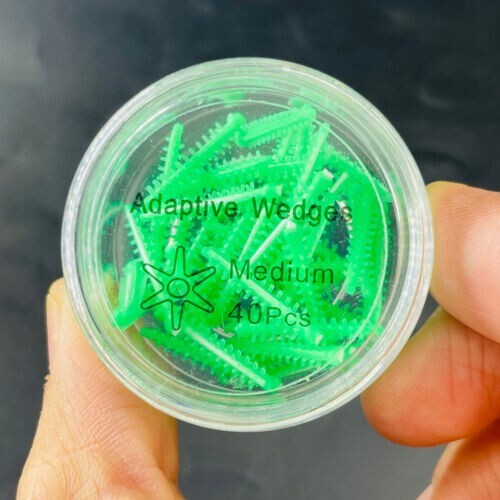 40pcs Silicone Dental Adaptive Interdental Wedge Matrice Matrix Elastic Wedges