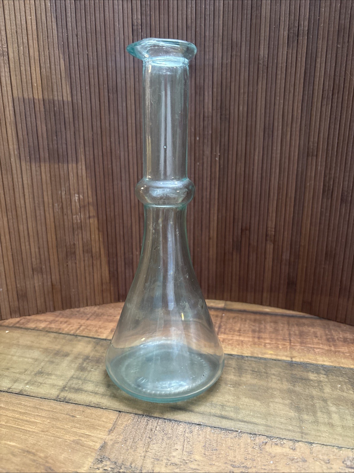 Aqua Glass Long Neck Beaker 250 ML Italy Vintage Apothecary Beaker