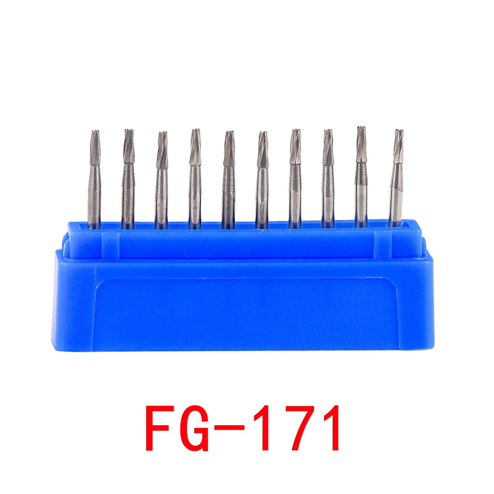 10Pcs Dental Round Tungsten Carbide Burs FG Bur Drill for High Speed Handpiece