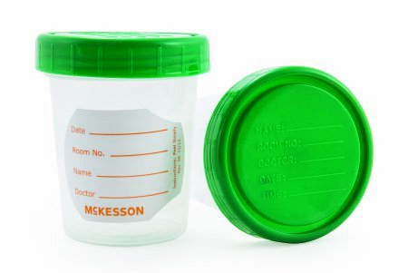McKesson Specimen Container, Screw-On Lid 4oz/120cc NonSterile, Case of 500