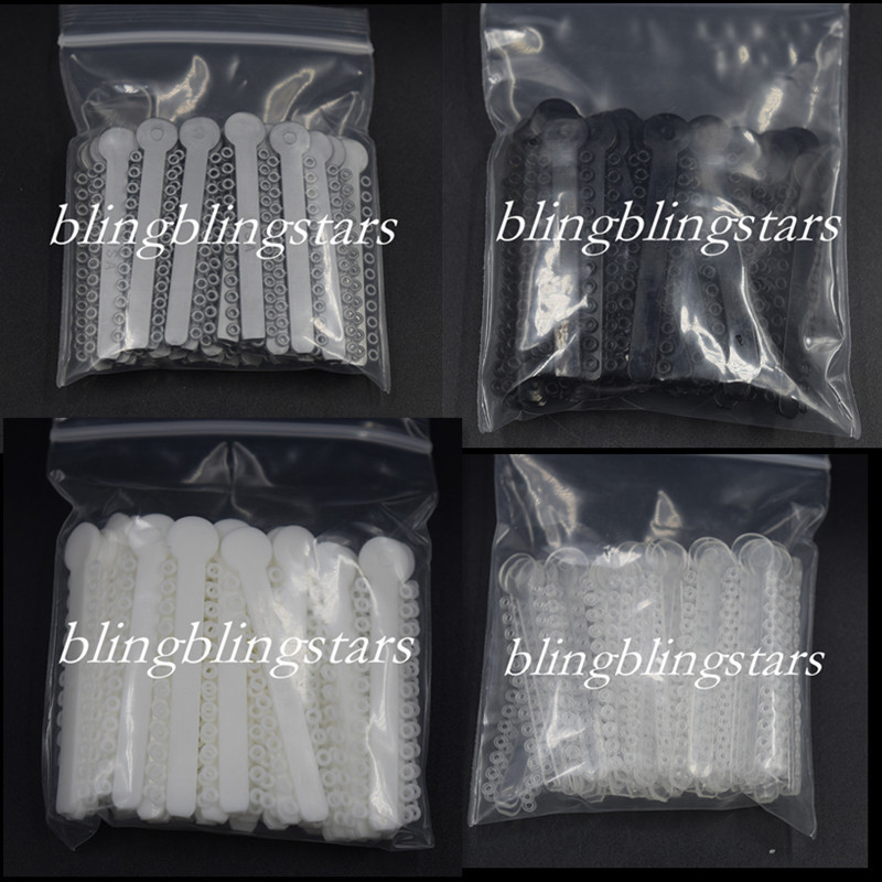 1040 Pcs Dental Orthodontic Ligature Ties Elastic Rubber Band Black/Silver/White