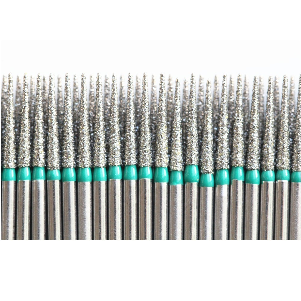 200Pcs Dental Diamond Burs Grit High Speed Handpiece Polishers Dia. 1.6mm Drill