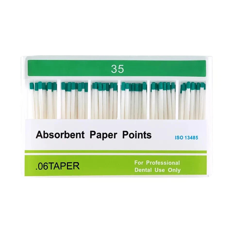 7 Size Dental Endodontic Endo Taper 0.02/0.04/0.06 Absorbent Paper Points #15-40