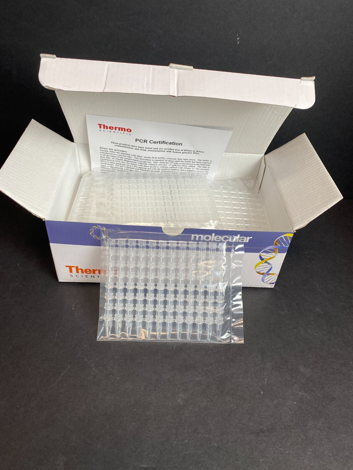Thermo Scientific 12 Tube Strip Thin Wall with Flat Cap 0.2 ml 90 Strips