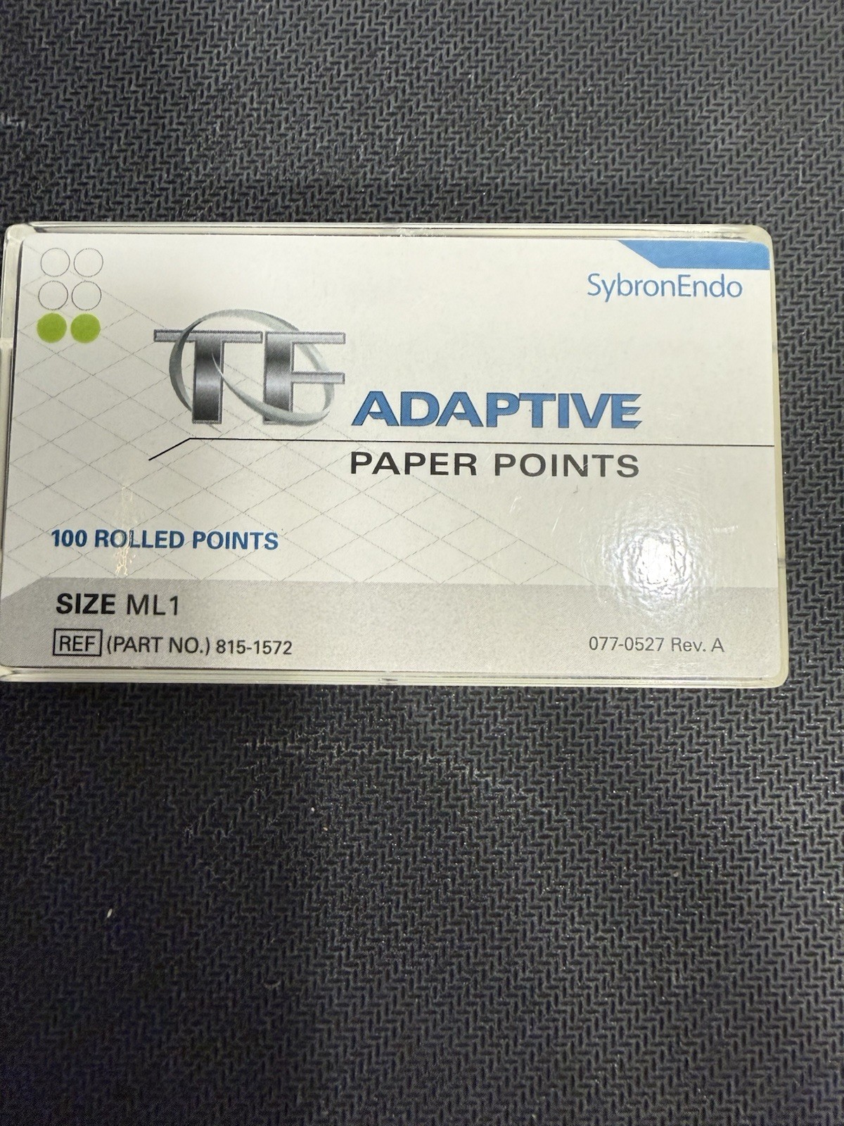 SybronEndo TF Adaptive Paper Points Varies Sizes Endodontics expiration 07/2023
