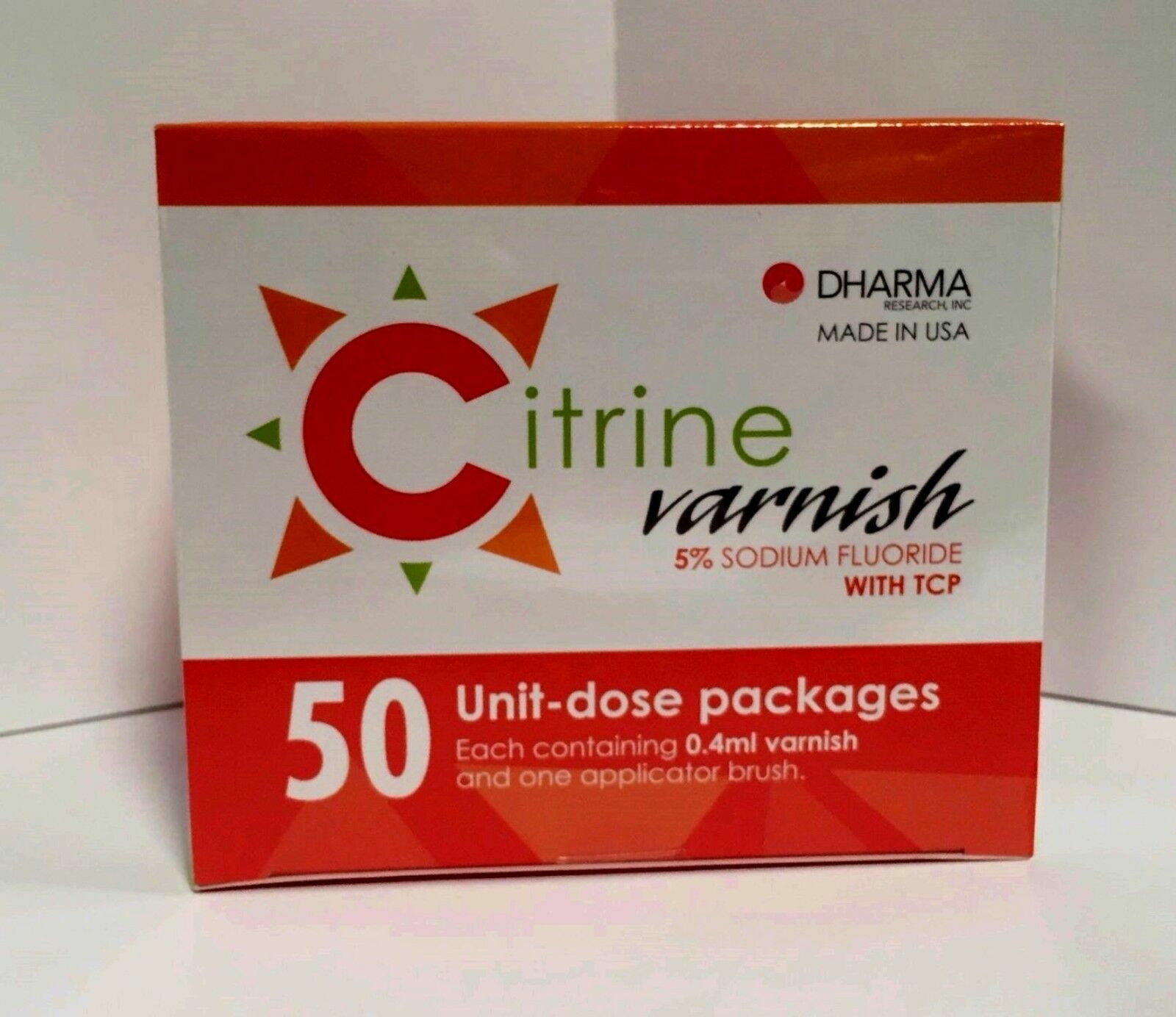 CITRINE VARNISH 5 % VANILLA CAKE with TCP 200 Unit-Dose Pack DHARMA Research USA