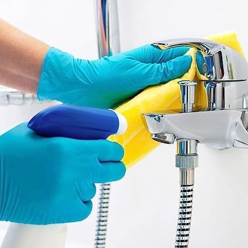 Basic Medical Blue Nitrile Exam Gloves – Latex-Free & Powder-Free – Case of 1…