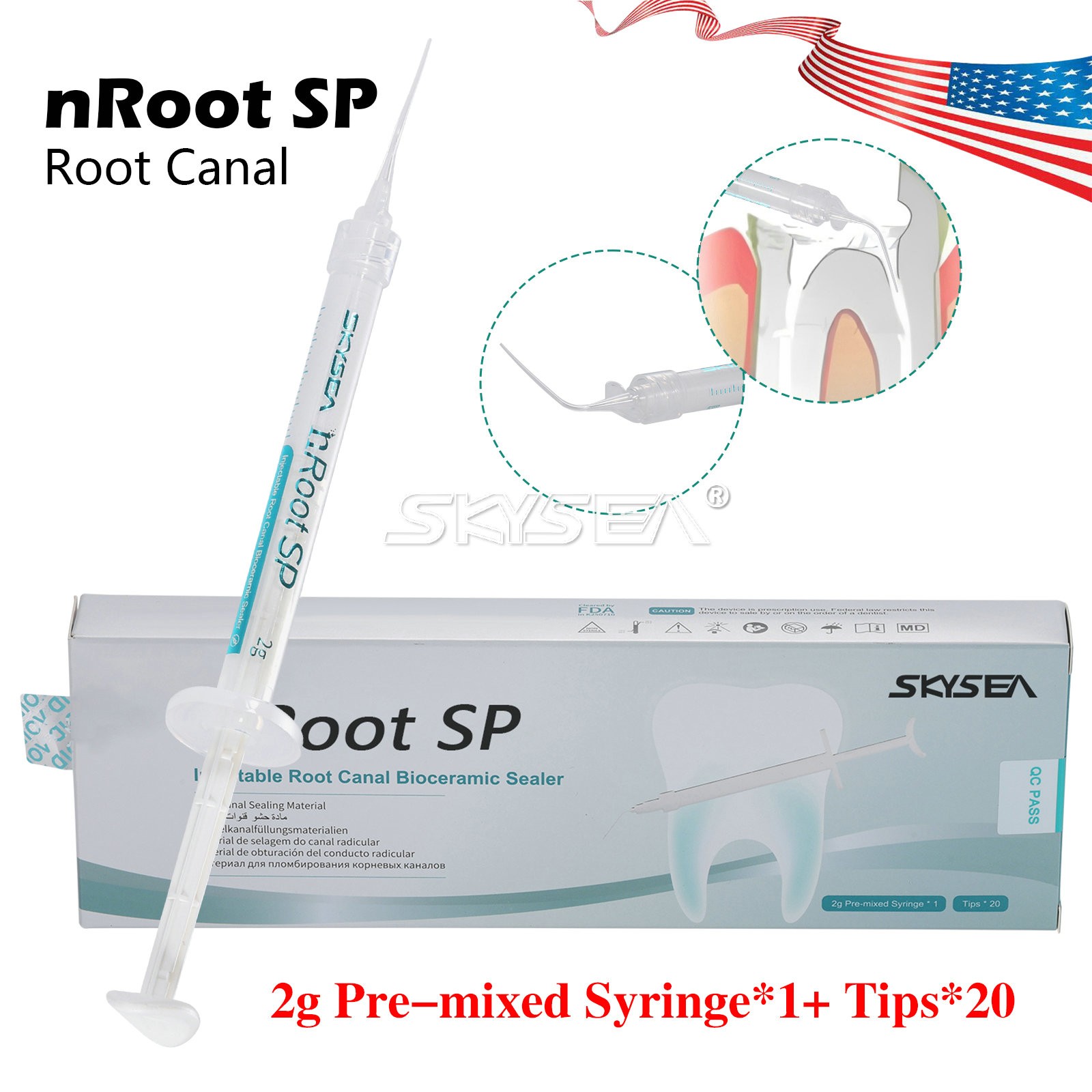 Bioceramic for Root & Pulp Treatment 2g tube II Free Ship