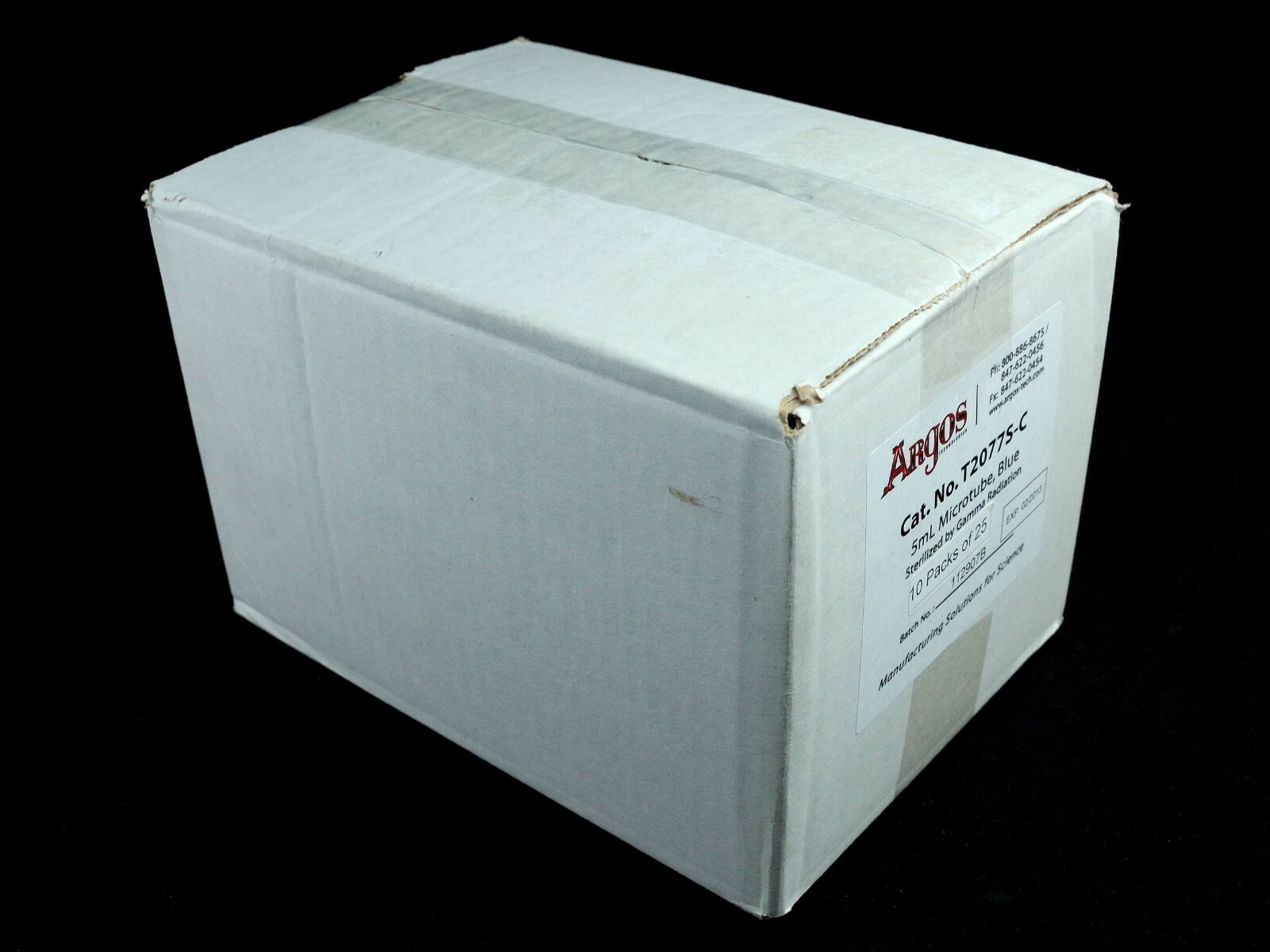 Argos 5 ml Microtubes, Graduated, Blue, Sterilized 250/pkg (Cat # T2077S-C)
