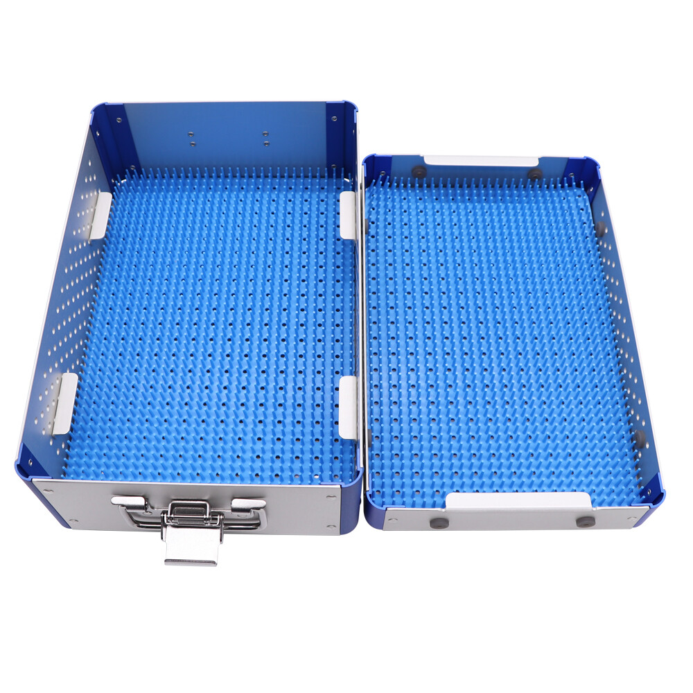double layer sterilization tray case box 300*200*90mm surgical instrument，US