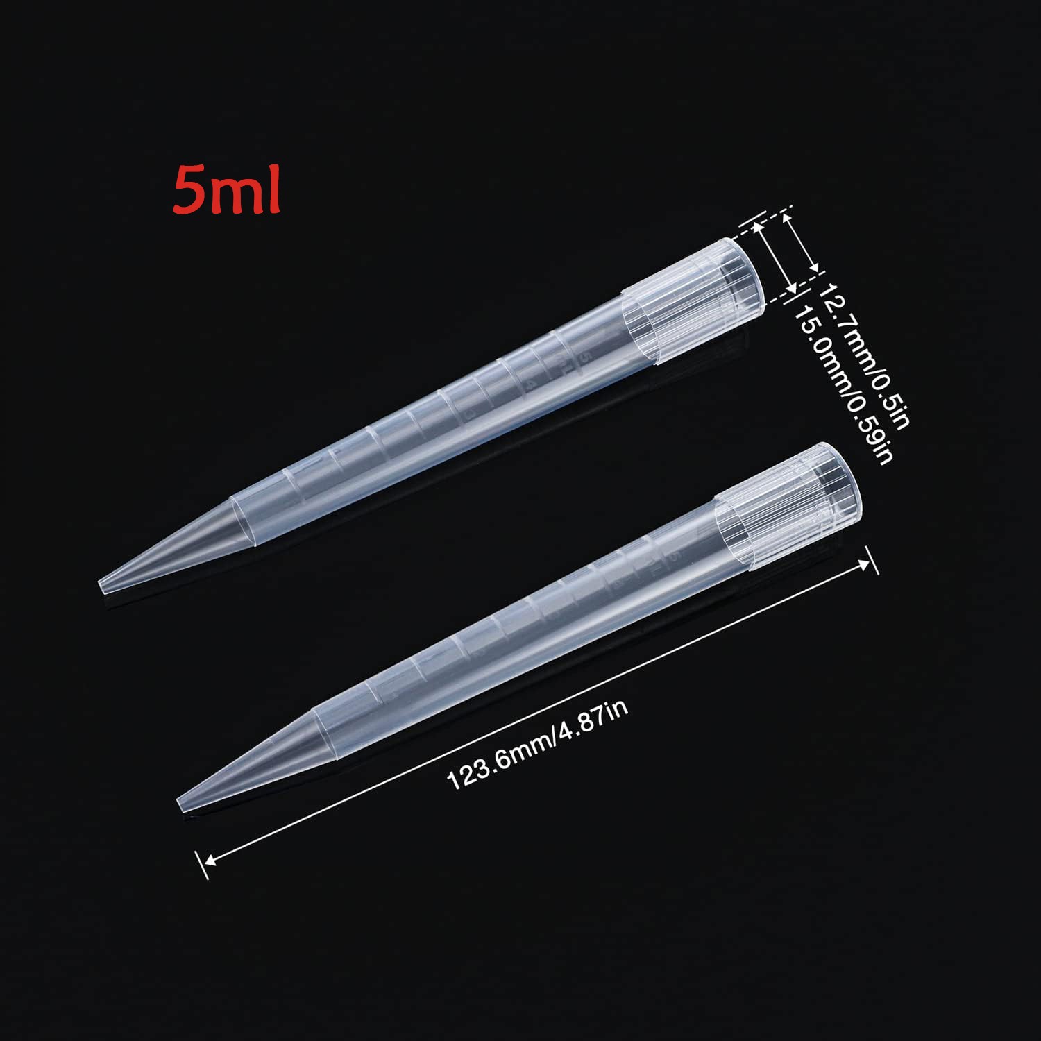 100x Pipette Tips 5ml 10ml Universal Micropipette Tips Autoclavable Pipettor Tip