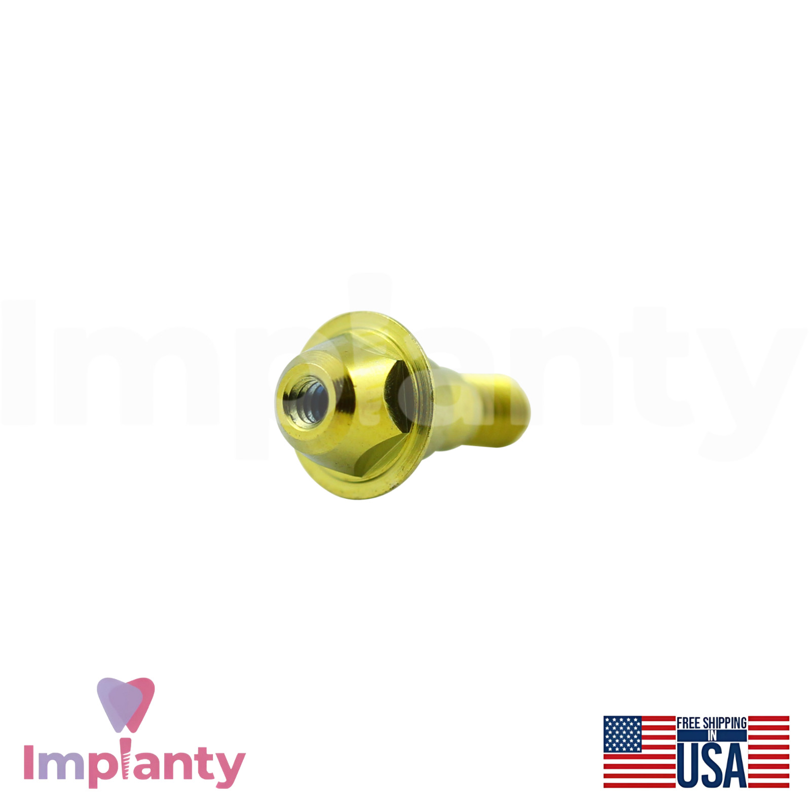 DENTlUM® Compatible Screw Dental Prosthetic Ø4.5mm Blue Int Hex Connection