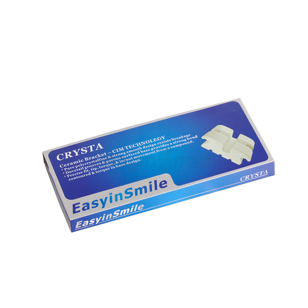 1/10Pk Orthodontic Ceramic Brackets Roth/MBT 022 3/345 Hooks Dental Clear Braces