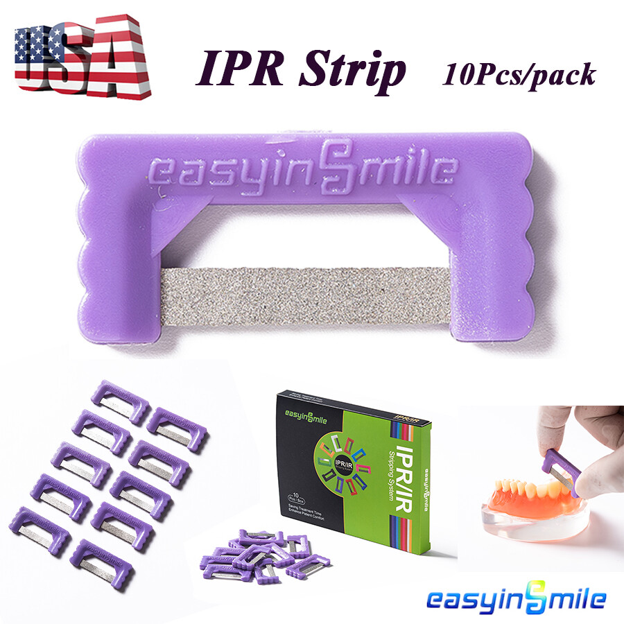 10Pcs Orthodontic IPR Strip Dental Interproximal Enamel Reduction Double Sided