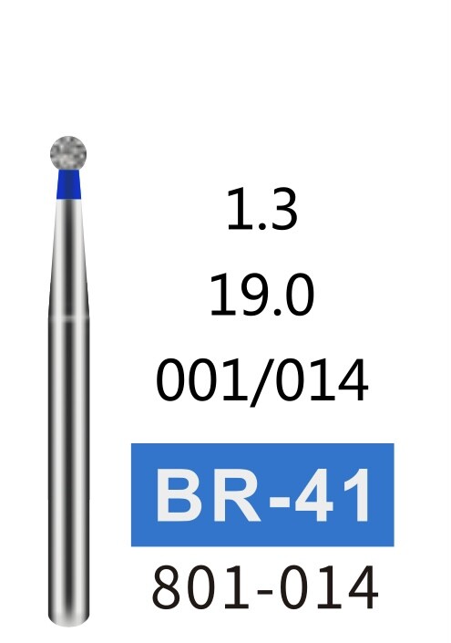 100 PCS High Quality Medium Grit Diamond Burs FG Dia. 1.6mm for Dental Handpiece