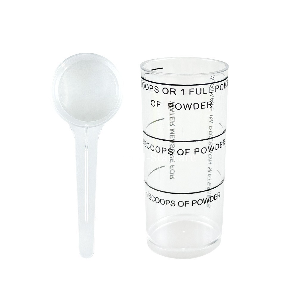 Dental Alginate Spoon Measuring Mixing Cups Scoop Set For Powder/Liquid 5 Colors