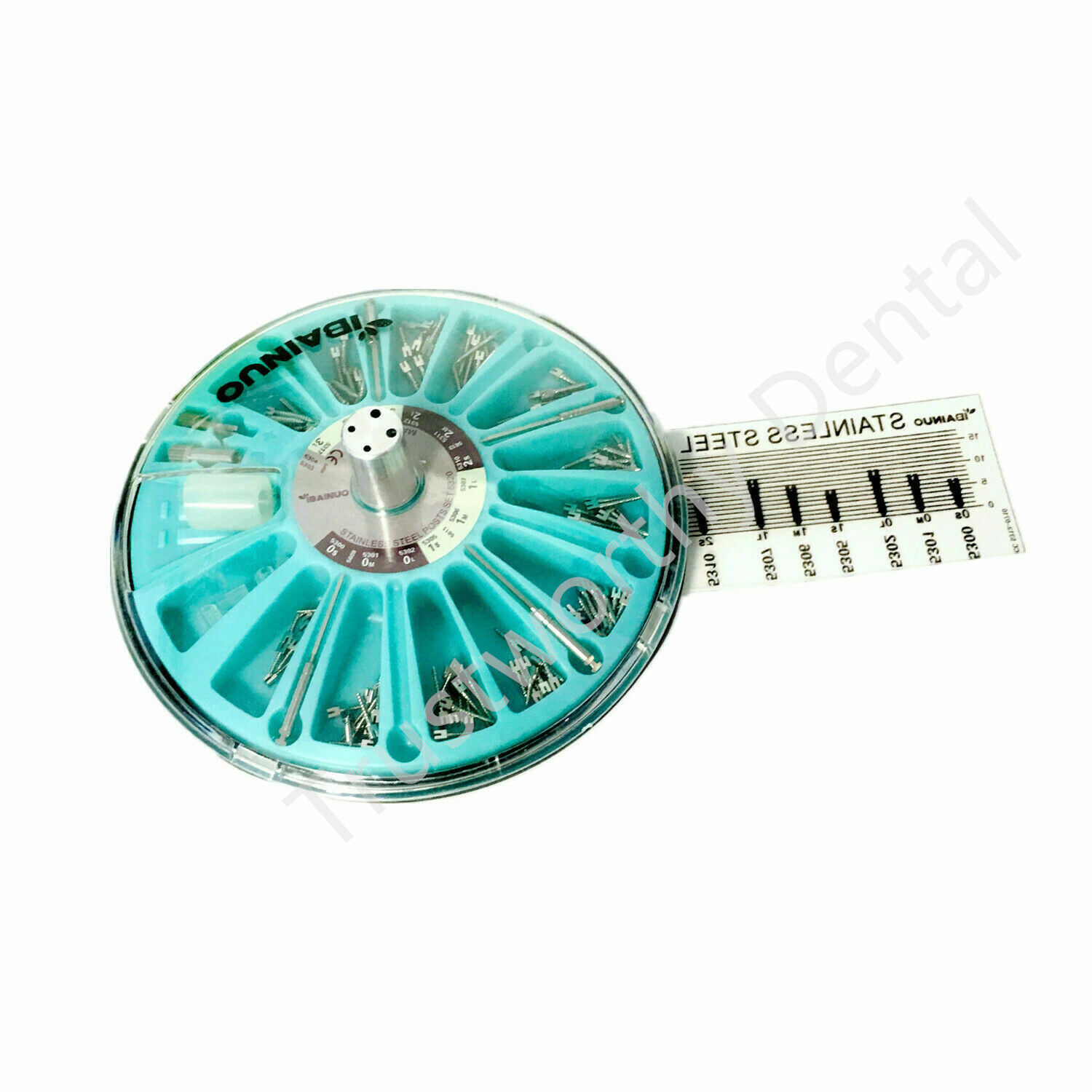 Dental Stainless Steel Screw Post Root Canal Pin Conical Core Crown SS 120/Box
