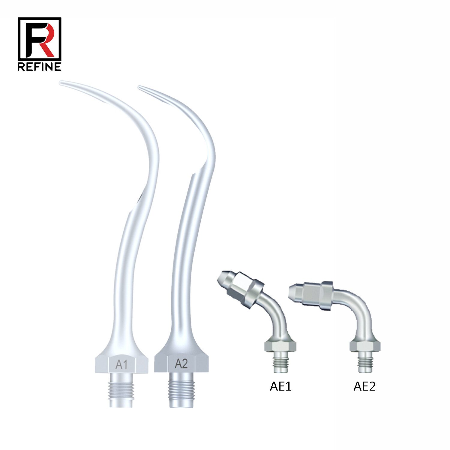 5Pcs Dental Scaler Tips A1 A2 AE1 AE2 for Amdent LM Ultrasonic Scaler Handpiece