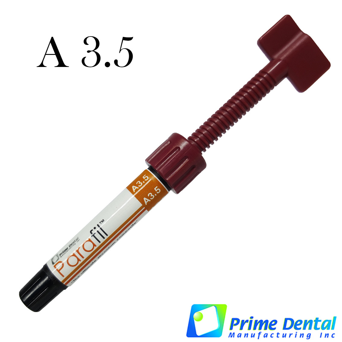 Lot x 3 Dental Parafil Zirconium composite universal restorative A3.5 Syringes