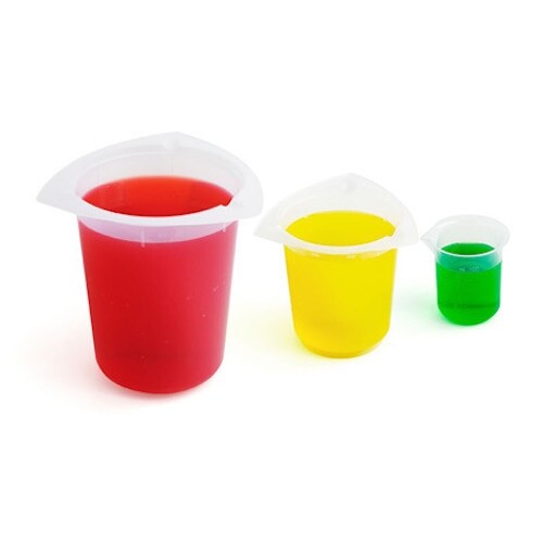 Polypropylene Plastic Beaker 250 mL Case of 12