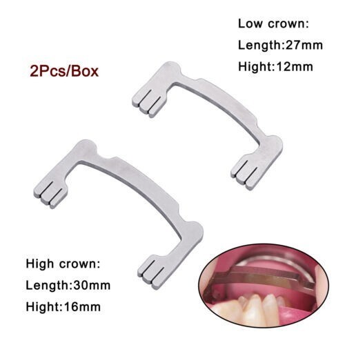 2 Pcs/Box Dental Polishing Strips Holder Resin Sanding Sticks High + Low Tool