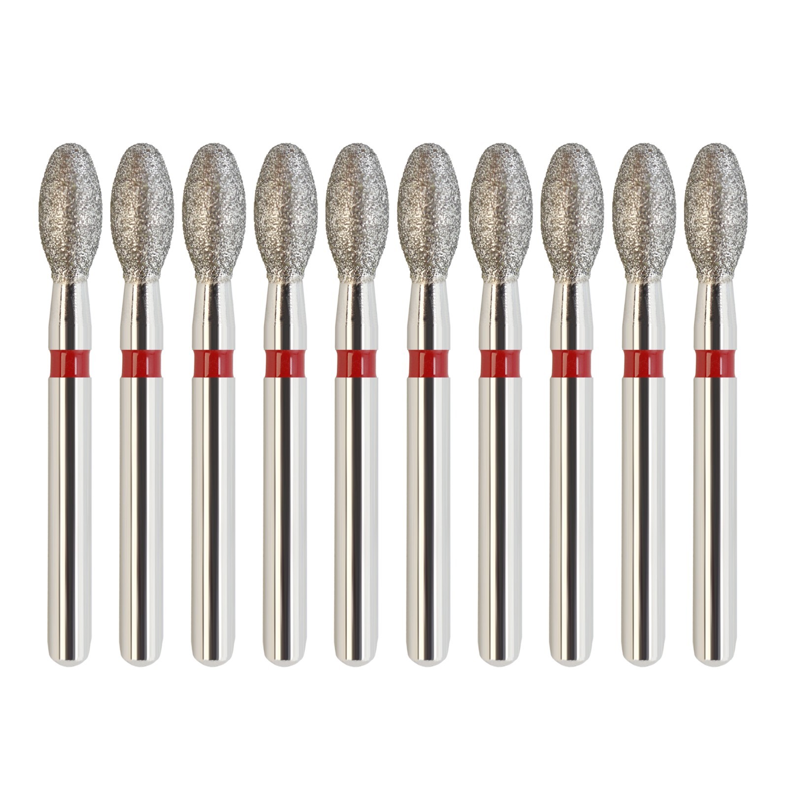 Dental Fine Diamond Burs Football Egg 379/023F Bur FG Red Friction Grip Burr