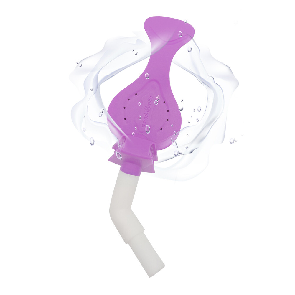 Dental Bite Block with Saliva Ejector Suction Tube Silicone Mouth/Lip Opener 2Pc