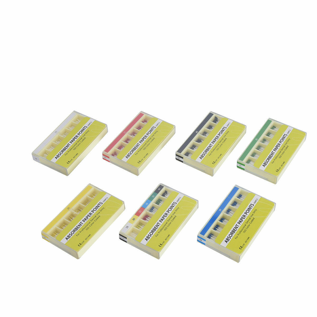 1 Box Dental Absorbent Paper Points Single Size 20# 200 Pcs/box For Dentist