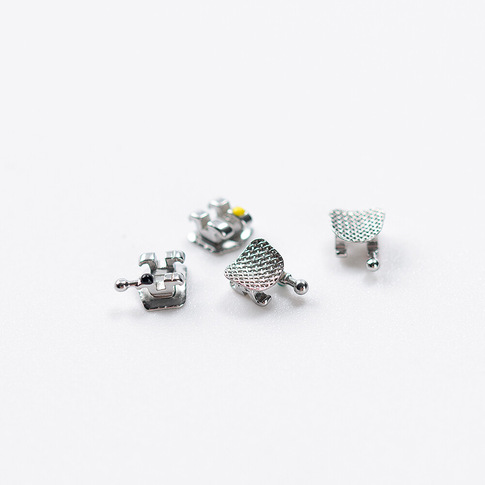 20Pc Mini Metal Dental Braces Brackets .022» Roth/MBT 345&Hook for Orthodontic