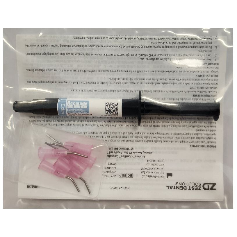 *1-Pack* Danville Accolade SRO Flowable Composite 5g Syringe Extra Light 91389