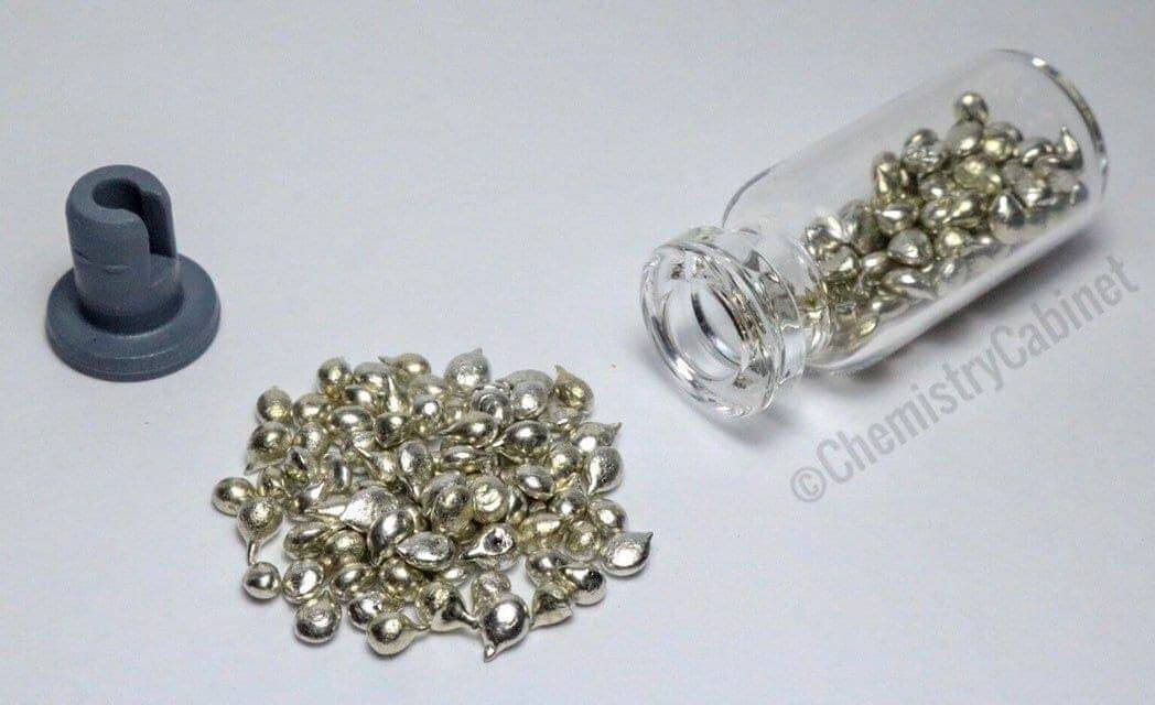 Tin metal shot 99.995% pure element 50 sn chemistry sample