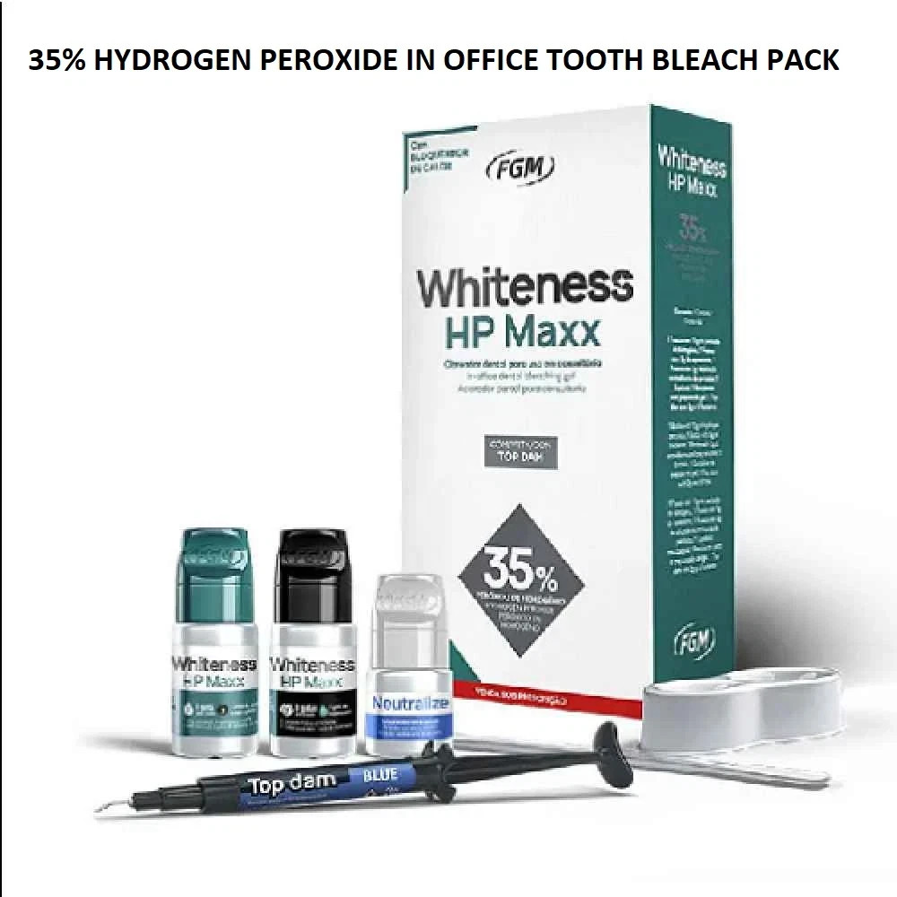 Dental Bleaching Gel Pack Whiteness HP MAXX A Super Quality in Office( FREE SHIP