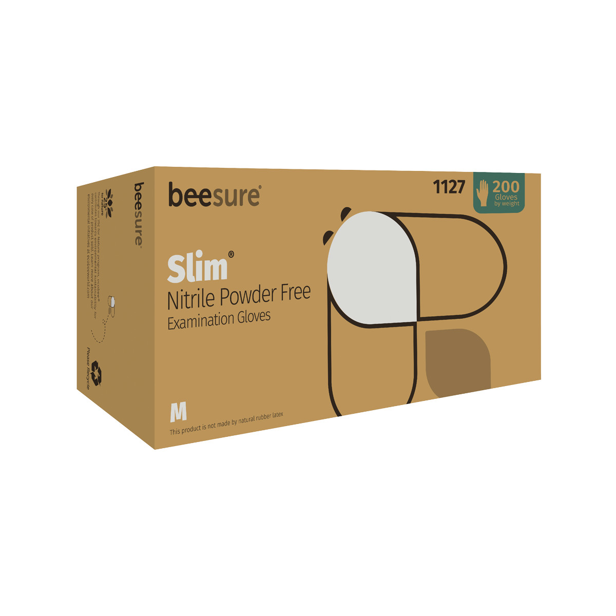 BeeSure Slim Nitrile Gloves (Pkg. 200)