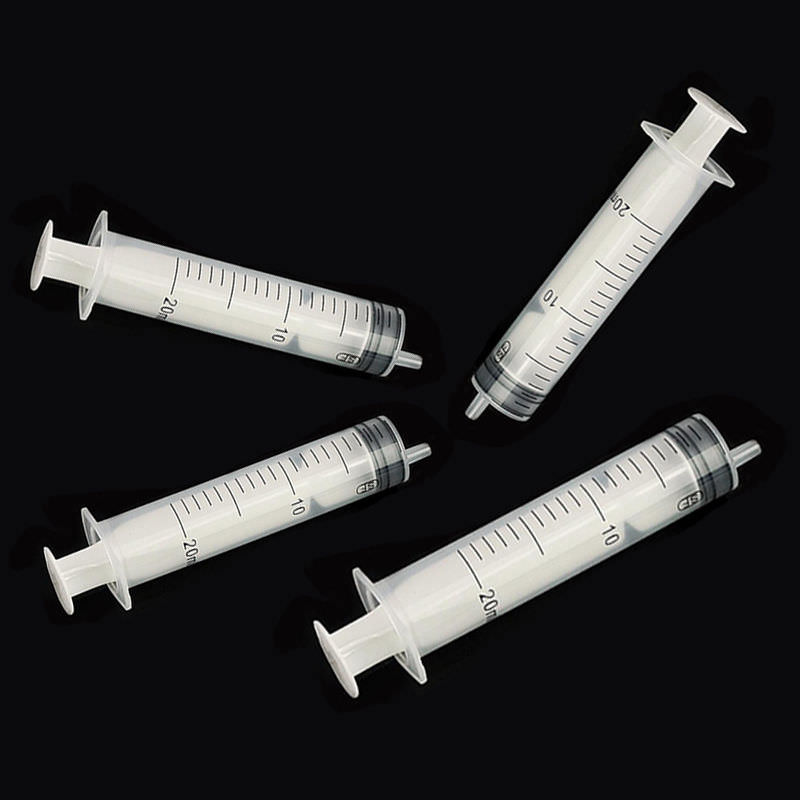 6pcs 20ML 20CC Plastic Hydroponics Nutrient Measuring Disposal Syringe New