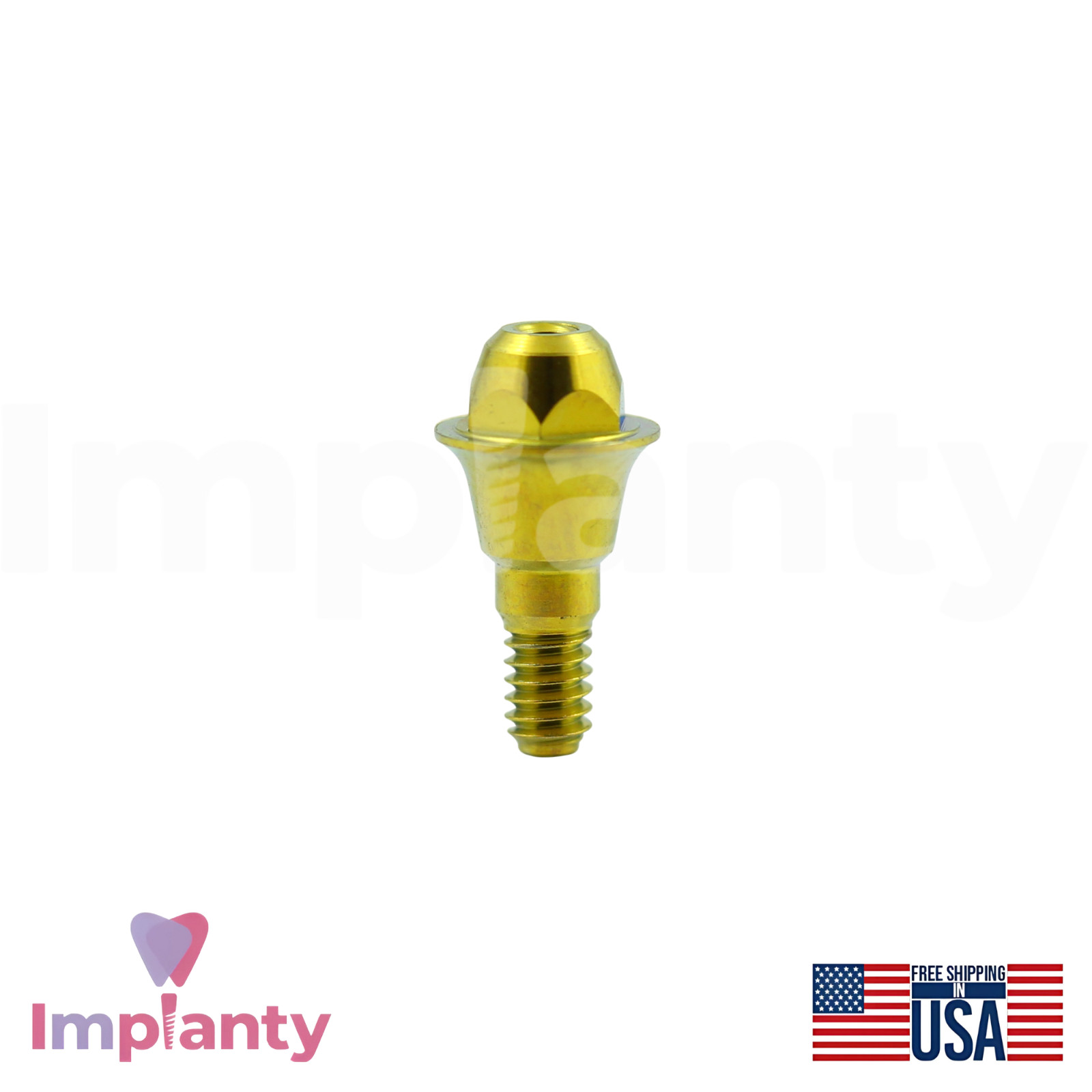 DENTlUM® Compatible Screw Dental Prosthetic Ø4.5mm Blue Int Hex Connection