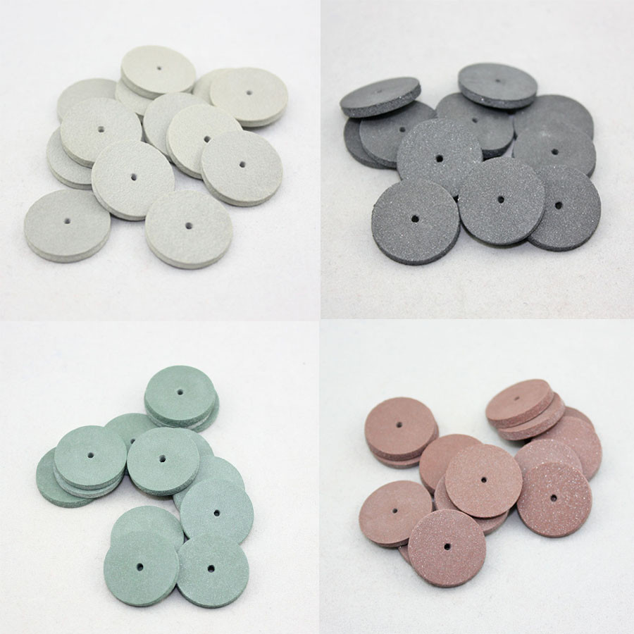 100 PCS Rubber Polishing wheels Dental Jewelry Rotary Tool Optional Colors