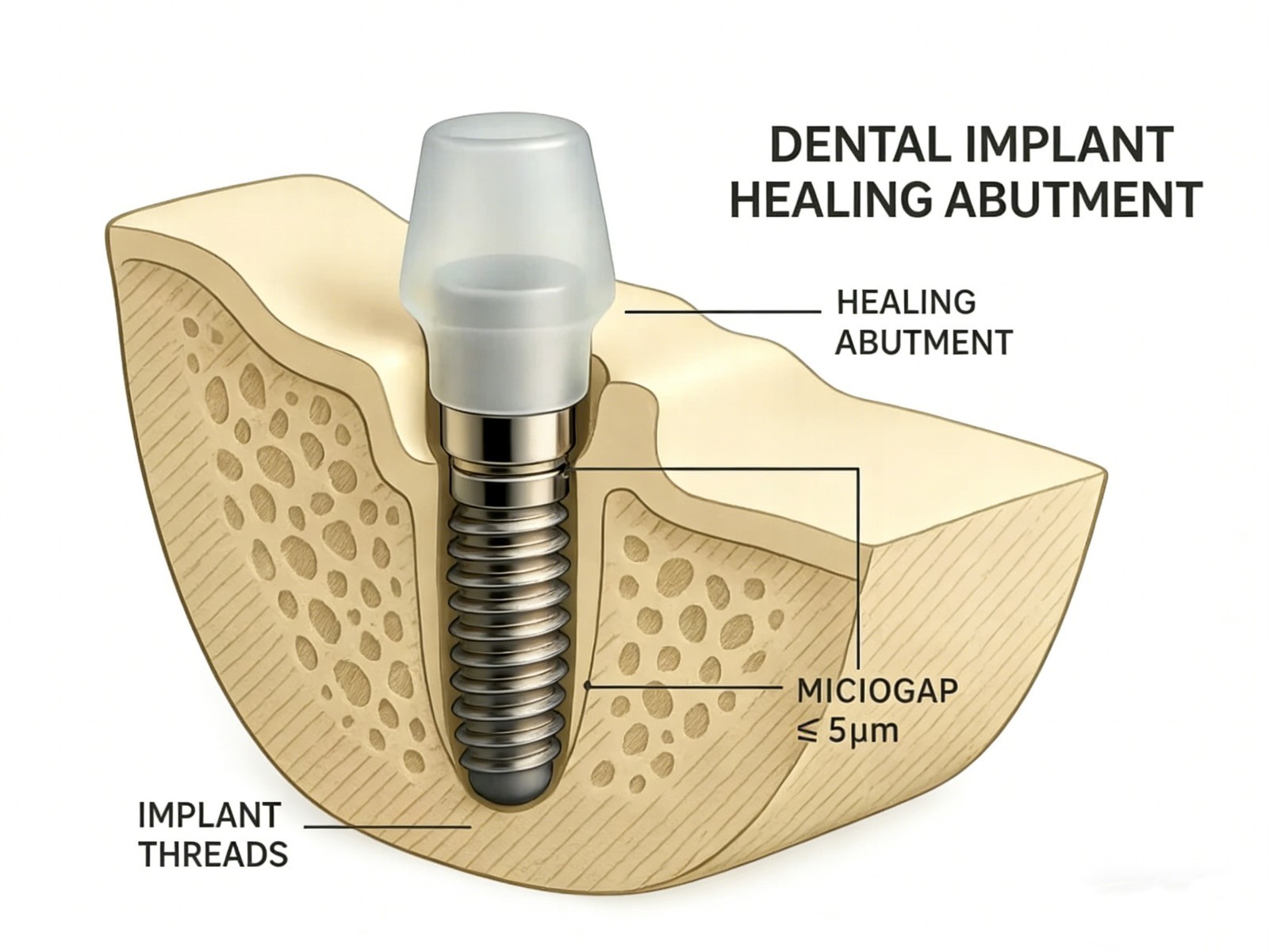 5Pcs US Dental Healing Abutment Mini Regular Platform compatible Osstem Hiossen