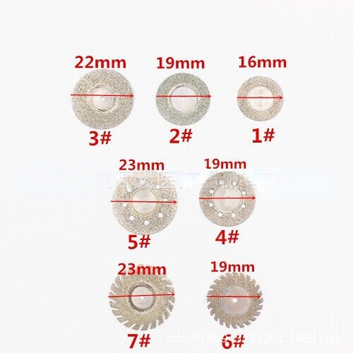 20pcs Double Side Dental Polishing Wheel Saw Disc Cutter Supply 1pcs Shank